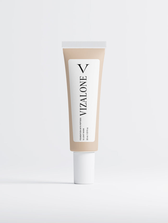 Foundation with Peptides, 10 Light Warm